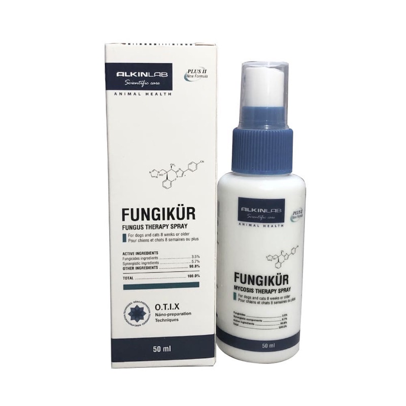 [CHÍNH HÃNG KỲ NAM PP]Xịt trị Viêm Nấm ALKIN FUNGIKUR 50ML cho Thú Cưng