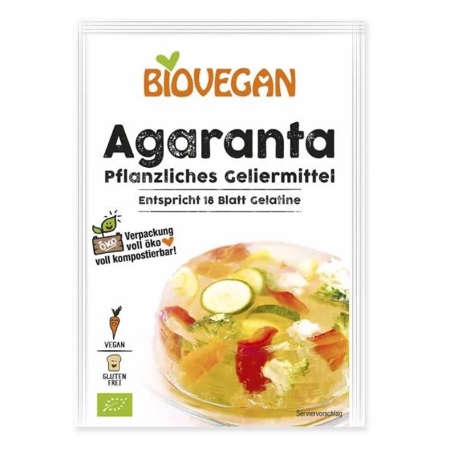 Bột bột rau câu và Gelatine hữu cơ Agar-Agar Biovegan