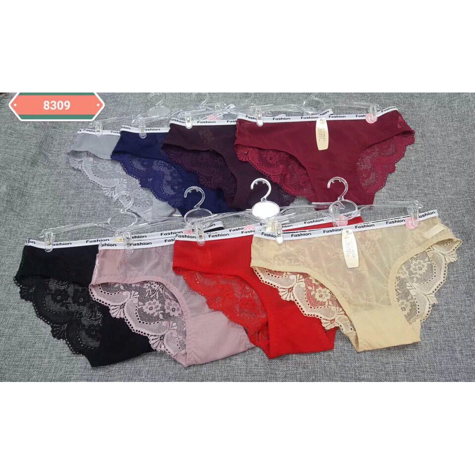 Quần lót ren cạp chữ PINK