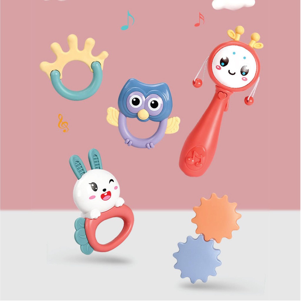 Bộ xúc xắc 5 món có nhạc Umoo- Đồ Chơi Xúc Xắc