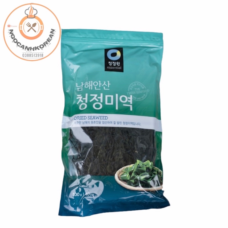 &lt;HOT&gt; Rong biển khô nấu canh Daesang Hàn Quốc 100gr