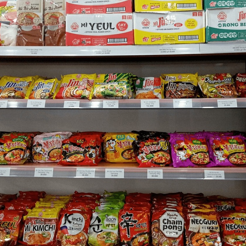 Thùng 20 gói Mì Jin Không Cay Ottogi 120G