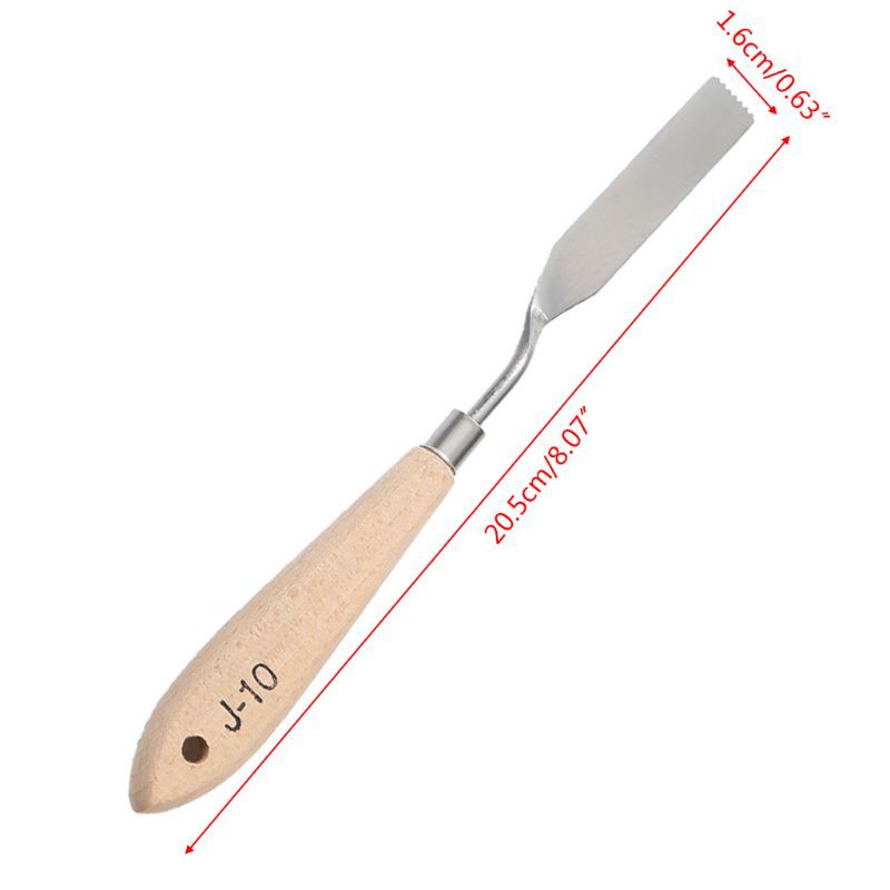 Set 10 Lưỡi Dao Bằng Thép Không Gỉ Dùng Để Trộn Màu Vẽ Tranh Sơn Dầu