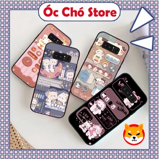 Ốp Samsung Note 8 / note 9 in hình gấu , thỏ hồng chibi dễ thương siêu đẹp