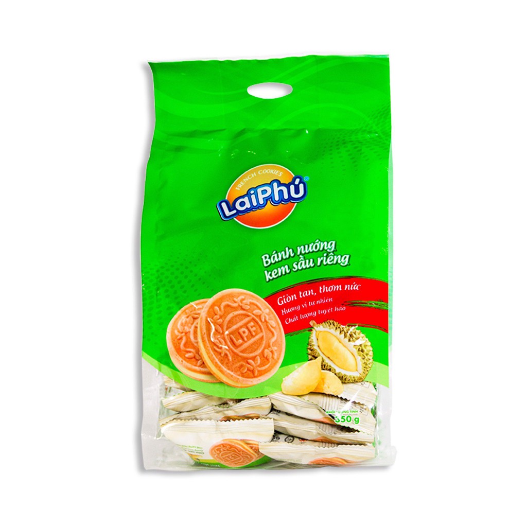 COMBO 3 GÓI BÁNH SẦU RIÊNG LAI PHÚ - gói 350g