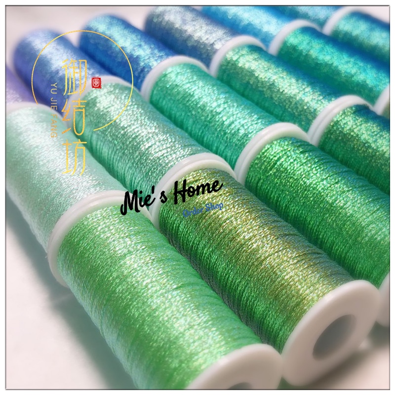 Chỉ kim tuyến SAKURA - CHỈ Thêu thủ Công  6 sợi dầy 0.4mm-  MÀU sắc đa dạng- dây kết vòng handmade -MIE Handmade Shop