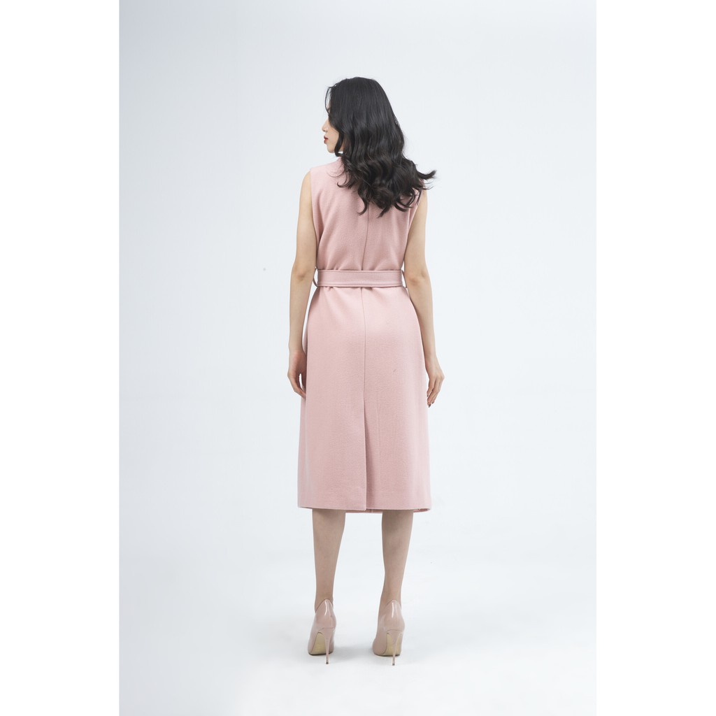 Áo khoác nữ cổ 2 ve không tay dáng dài IVY moda MS 79M4974