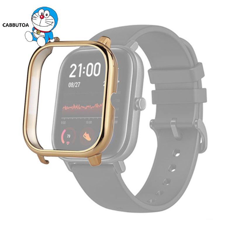 1 Khung Pc Mạ Điện Bảo Vệ Chống Rơi Cho Đồng Hồ Amazfit Gts