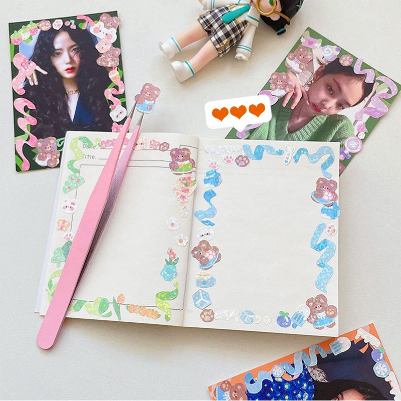 Miếng Dán Trang Trí Tự Dính Thiết Kế Dễ Thương Cho Học Sinh