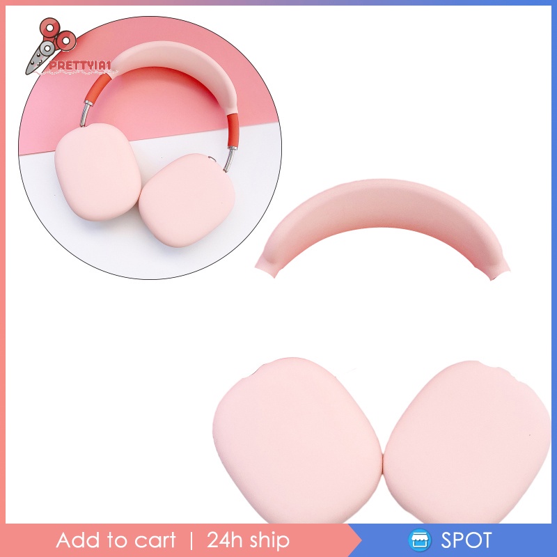 Vỏ Bảo Vệ Hộp Đựng Tai Nghe Airpods Max Bằng Silicon Màu Đen Prettyia1