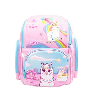 Ba lô chống gù clever hippo lạc đà alpaca tinh nghịch hồng ba1215