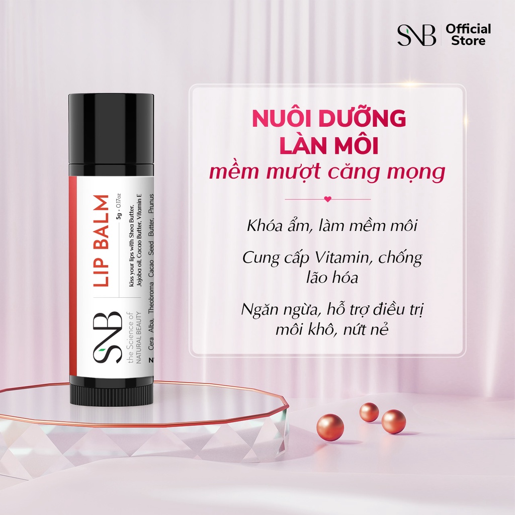 MÃ SNBOS50 GIẢM THÊM 50% Son Dưỡng Môi SNB LIP BALM 5g