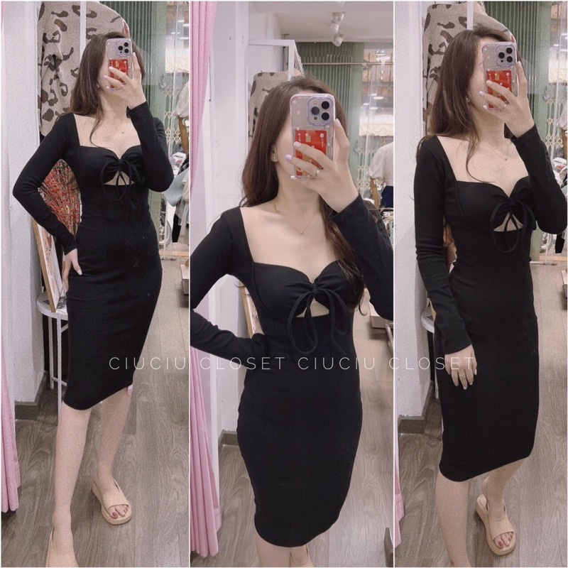 Đầm body sexy khoét ngực