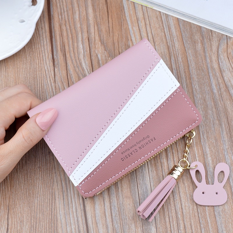 Ví Gập Mini Cầm Tay Đựng Tiền Đựng Thẻ Đa Ngăn ( mã C-1081)