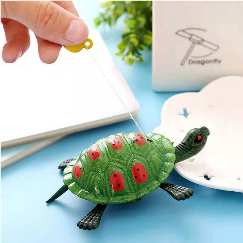 Đồ Chơi Mô Hình Rùa Con Dây Kéo Nhỏ Cho Trẻ Em