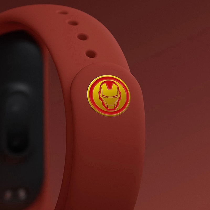 Dây silicon đeo đồng hồ họa tiết hình Avengers thay thế tiện dụng cho for Xiaomi Mi Band 4