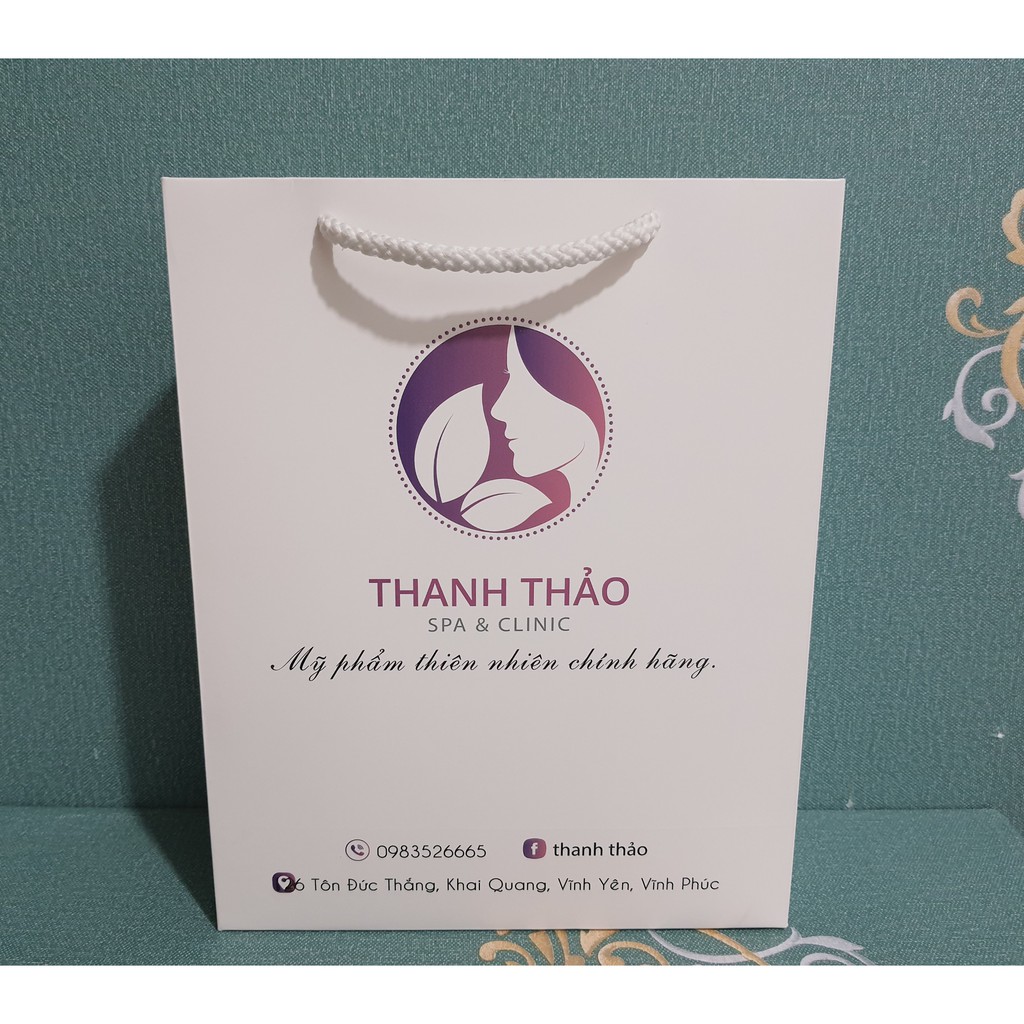 100 Túi in size L phom dọc 20x25x8 (giấy ivory dày) | BigBuy360 - bigbuy360.vn