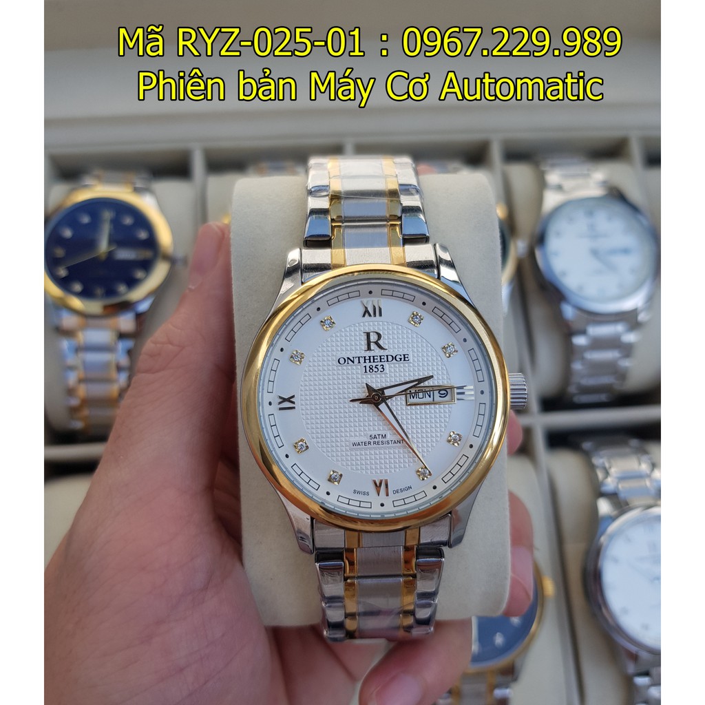 (Giảm giá 50%) Đồng hồ cơ tự động Nam On the Edge chính hãng Nhật Bản model RYZ025