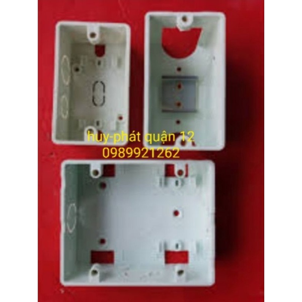 Đế điện âm và đế nổi sino dùng cho mặt công tắc và ổ cắm,đế có thanh ray gắn cb,đế âm mpe