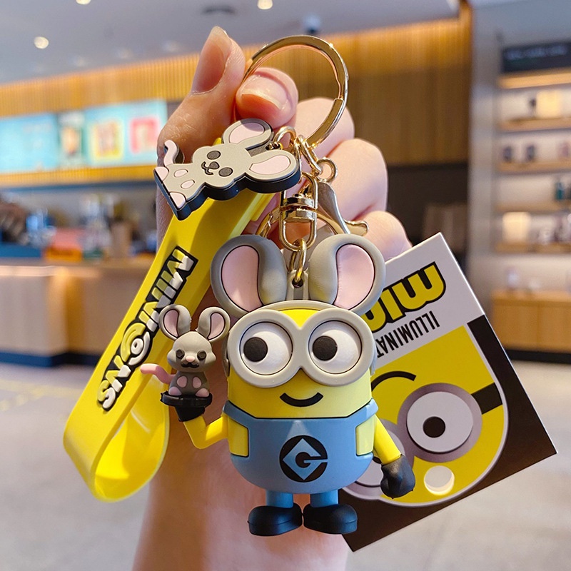 Móc Khóa Hình Minions Dễ Thương Sáng Tạo Phù Hợp Làm Quà Cho Bé Trai Và Bé Gái