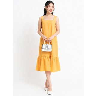 Đầm suông 2 dây bản to 20AGAIN hàng thiết kế vạt đuôi cá nữ tính DDW0159