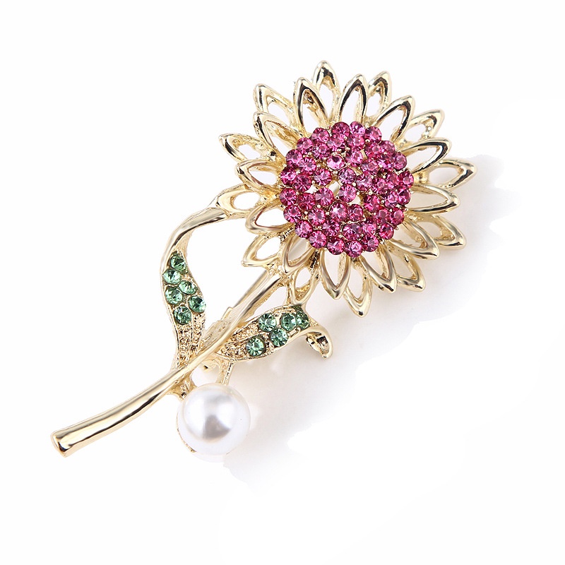 Ghim CàI ÁO HìNh Hoa CúC ĐíNh Kim Cương Giả ThờI Trang Cho Nữ