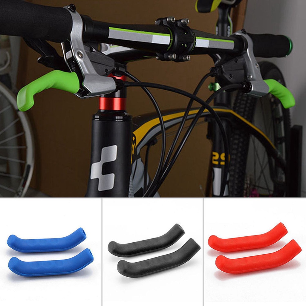 Brake Handle Silicone Sleeve Mountain Road Bike Dead Fly Type Lever Protection Cover Bicycle Sets Silicone Black