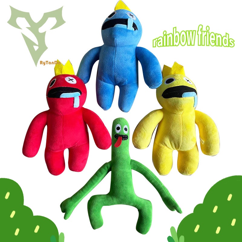 giá thấp vận chuyển nhanh✨：Rainbow friends Búp Bê Nhồi Bông Hình Quái Vật 4 Màu Cầu Vồng Xanh Dương Đỏ Vàng Thích Hợp Làm Quà Tặng Sinh Nhật Cho Bé