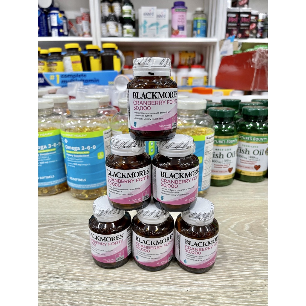 Viên uống nam việt quất Blackmores Cranberry Forte 50000mg  _ NHẬP ÚC ✈️
