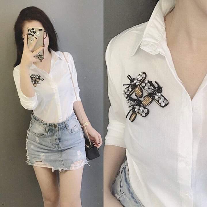 áo sơ mi trắng nữ size s