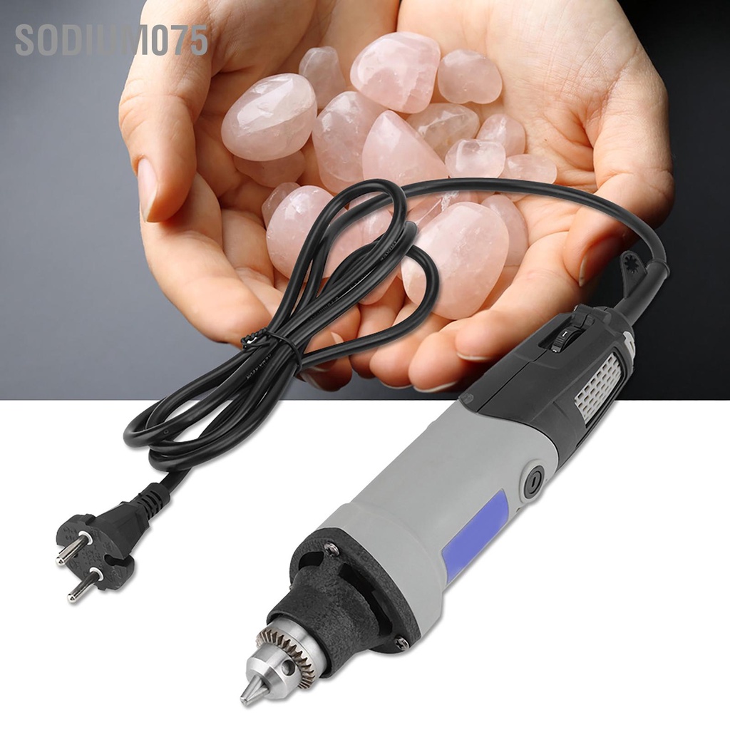 Có thể bán buôn Máy mài khuôn điện 400W khoan 6 vị trí Công cụ quay tốc độ thay đổi EU Cắm 220V Sodium075 Hàng giao ngay