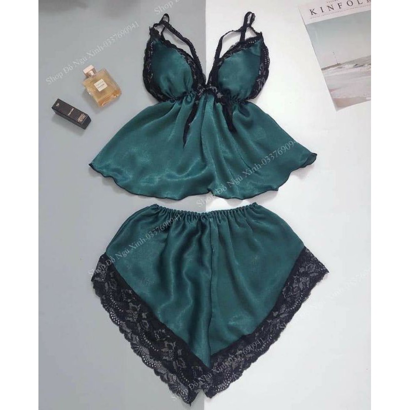 Bộ ngủ lụa đan dây | BigBuy360 - bigbuy360.vn