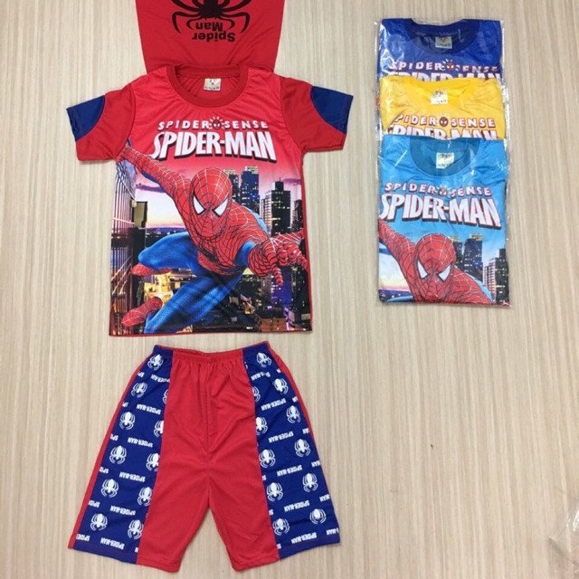 Combo bộ siêu nhân bé trai màu đỏ