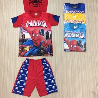Combo bộ siêu nhân bé trai màu đỏ