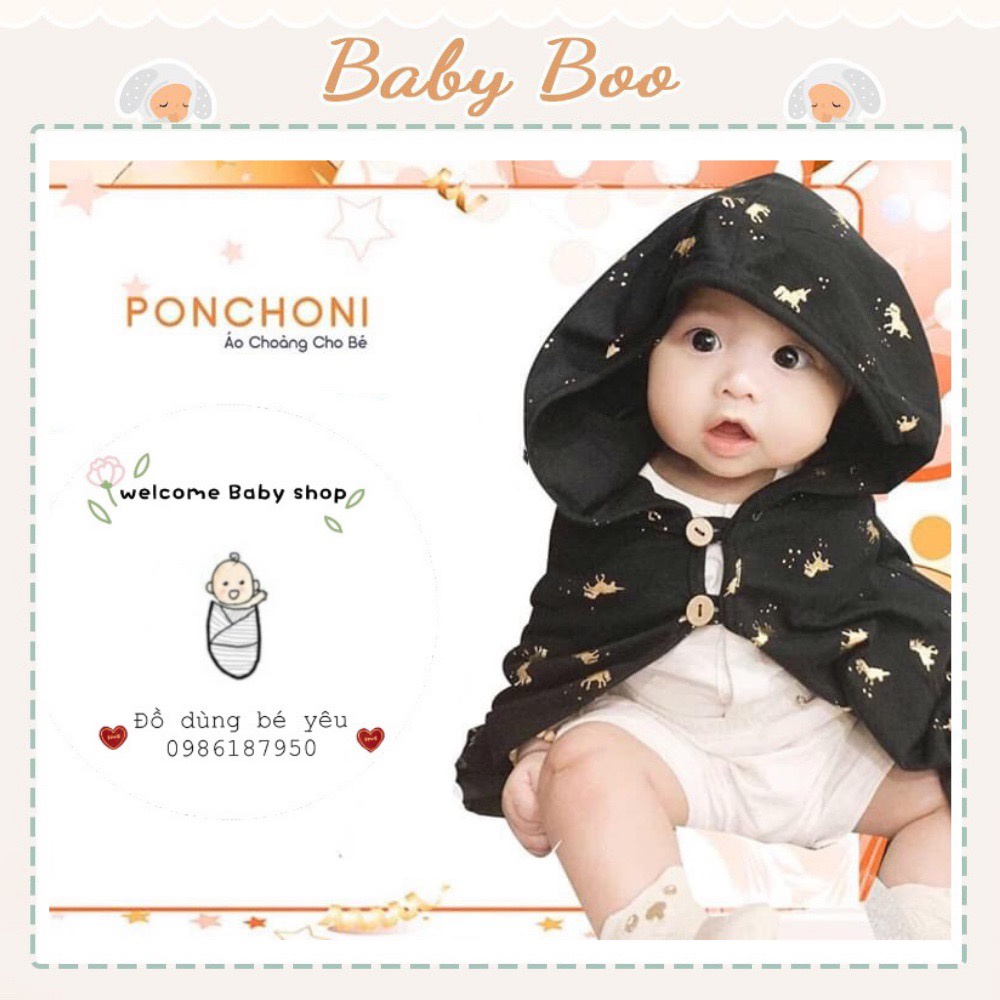 Áo choàng chống nắng, chống gió Ponchoni-babyboo