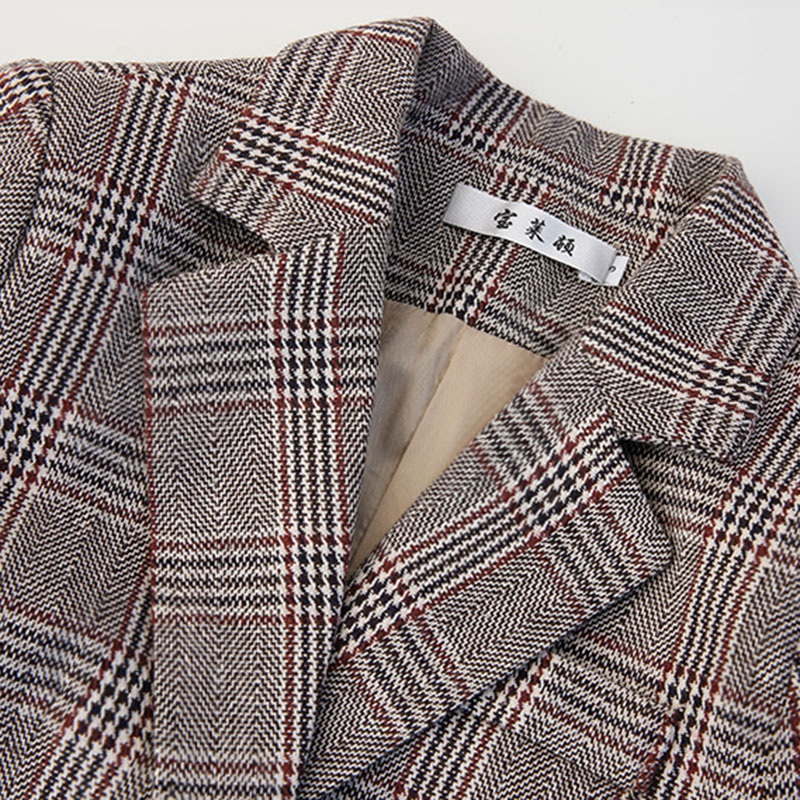 Áo khoác vest kẻ sọc caro thời trang thanh lịch cho nữ | BigBuy360 - bigbuy360.vn
