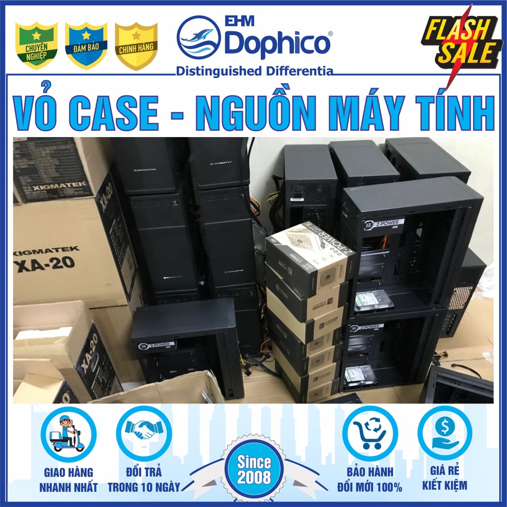 Vỏ case Micro-ATX / ATX / ITX – nguồn máy vi tính – Hàng chính hãng các thương hiệu Gloway – Xigmatek – Bảo hành 1 năm