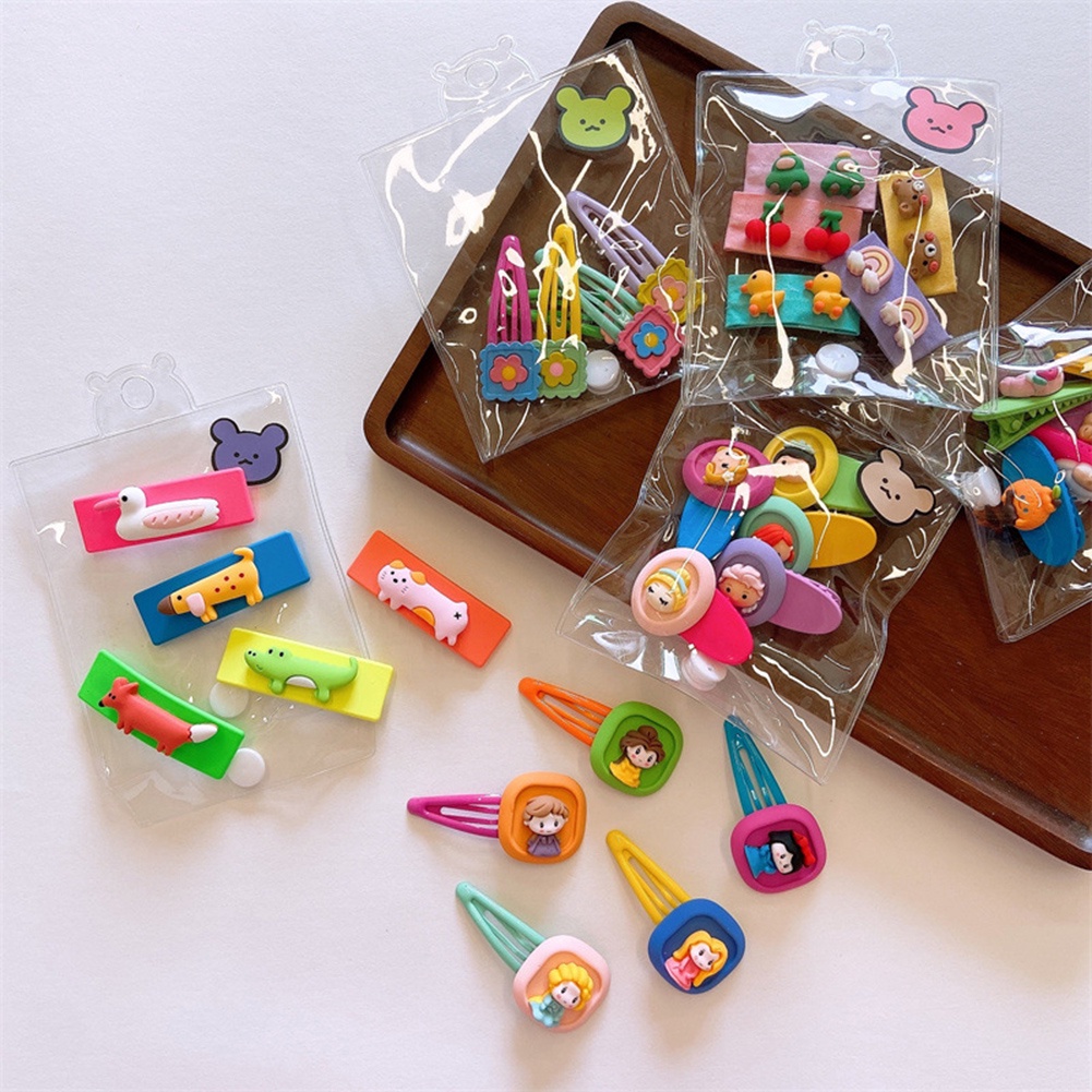 Set 5 Kẹp Tóc Màu Kẹo Dễ Thương Cho Bé Gái