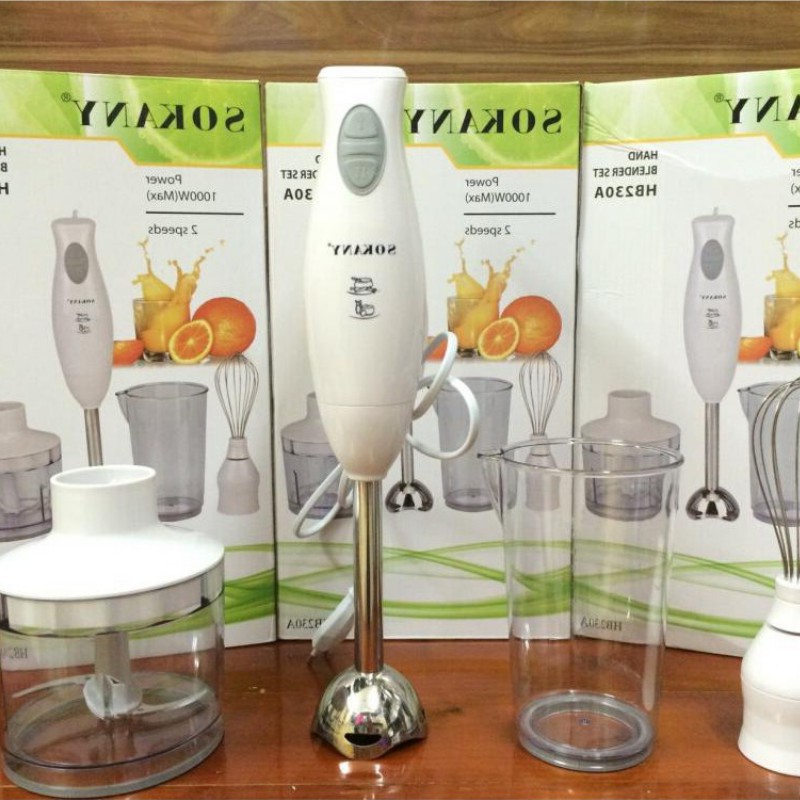 Máy xay cầm tay đa năng say thịt, cá, hoa quả, đánh trứng, đánh bột S0KANY HB230A - BestMart