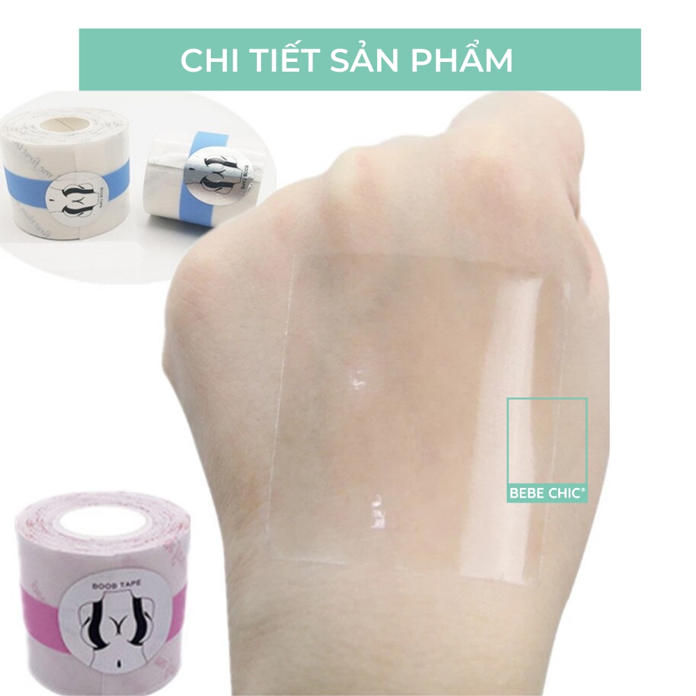 Cuộn Băng Dán Nâng Ngực Trong Suốt Chống Thấm Nước Dành Cho Nữ Dài 5 Mét BEBECHIC