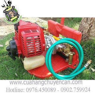 MÁY RỬA XE, MÁY PHUN THUỐC CHẠY XĂNG 2 THÌ ĐẦU MÁY NHẬT 23cc