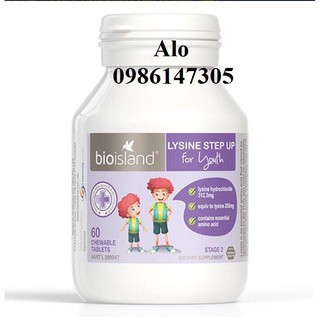 lysine viên cho bé trên 6 tuổi 60 viên