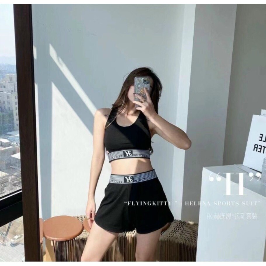 FREESHIP BỘ ĐỒ TẬP GYM, YOGA CHỮ H SIÊU XINH