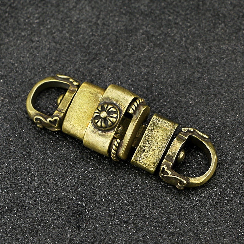 Yueying Vòng Móc Treo Tiền Bằng Đồng Nguyên Chất Có Thể Tháo Rời