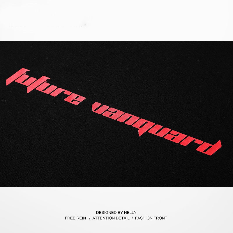 Áo sweater Nelly nỉ lót lông in hình "FUFURE VANQUARD" áo nỉ