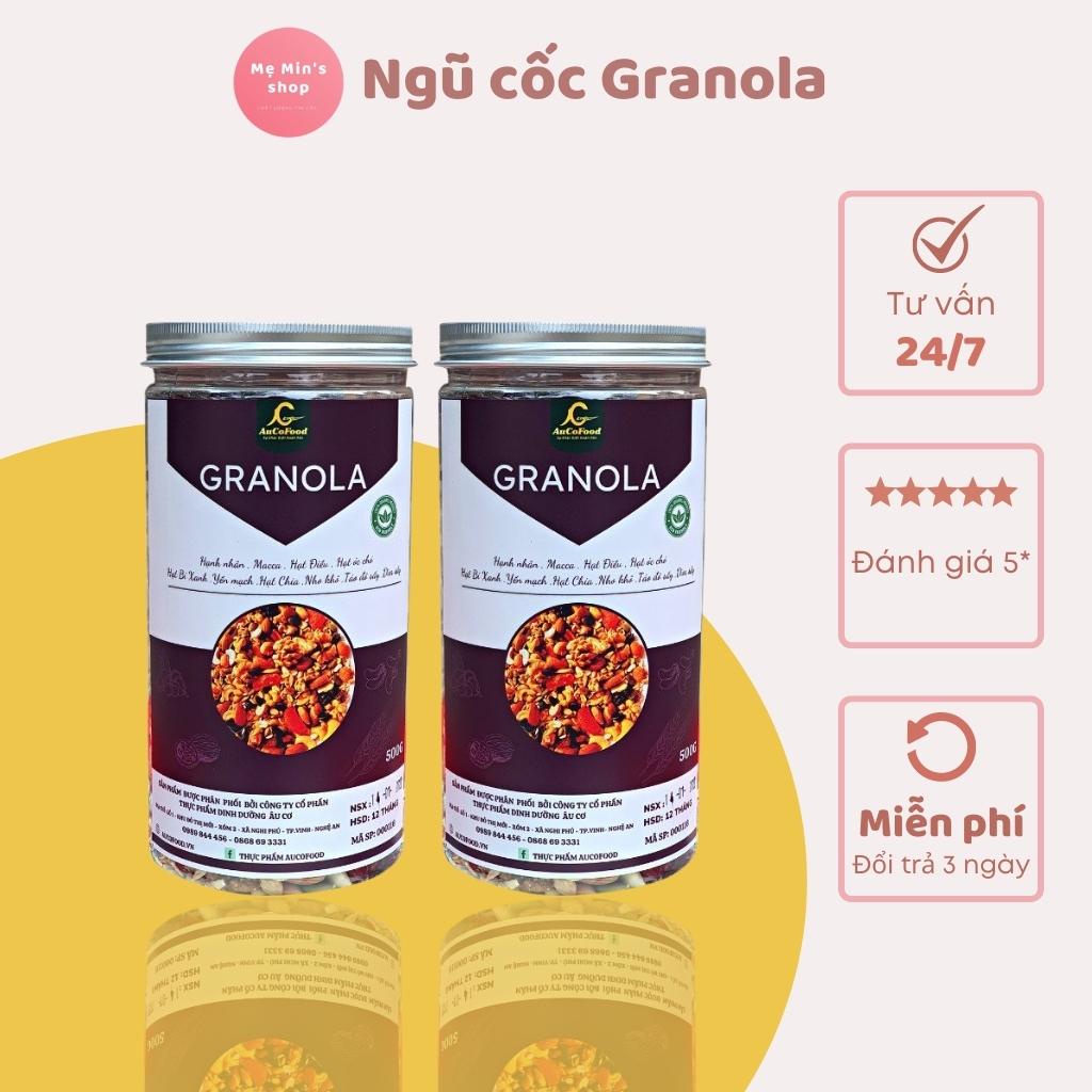 Ngũ cốc Granola siêu hạt ăn kiêng không đường, hạt granola dinh dưỡng