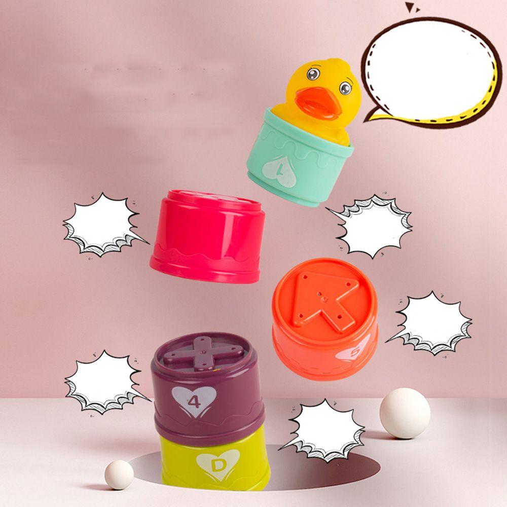 RAINBOW Cốc Xếp Đồ Chơi Màu Cầu Vồng Giáo Dục Cho Bé