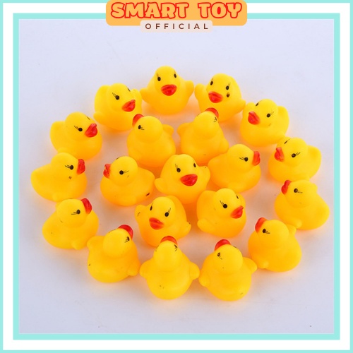 Đồ chơi nhà tắm vịt thả bồn tắm, set 4 mẹ con vịt kêu chíp chíp vui nhộn dành cho bé yêu