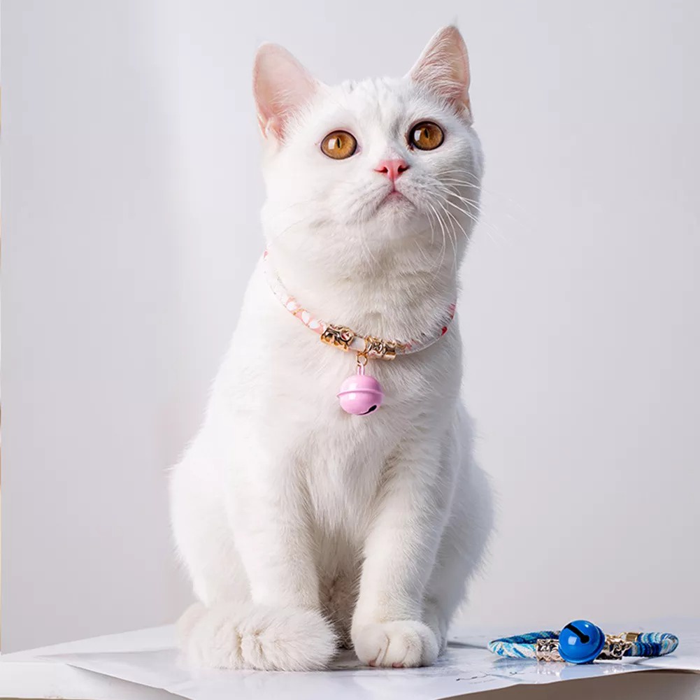 Vòng cổ cho mèo thú cưng Pet - Phụ Kiện Có Chuông 29-36Cm