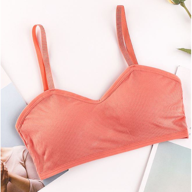 Áo ngực bra nữ len tăm thể thao nâng ngực - Áo lót bralette tập gym coton mềm không gọng mút mỏng YLY14